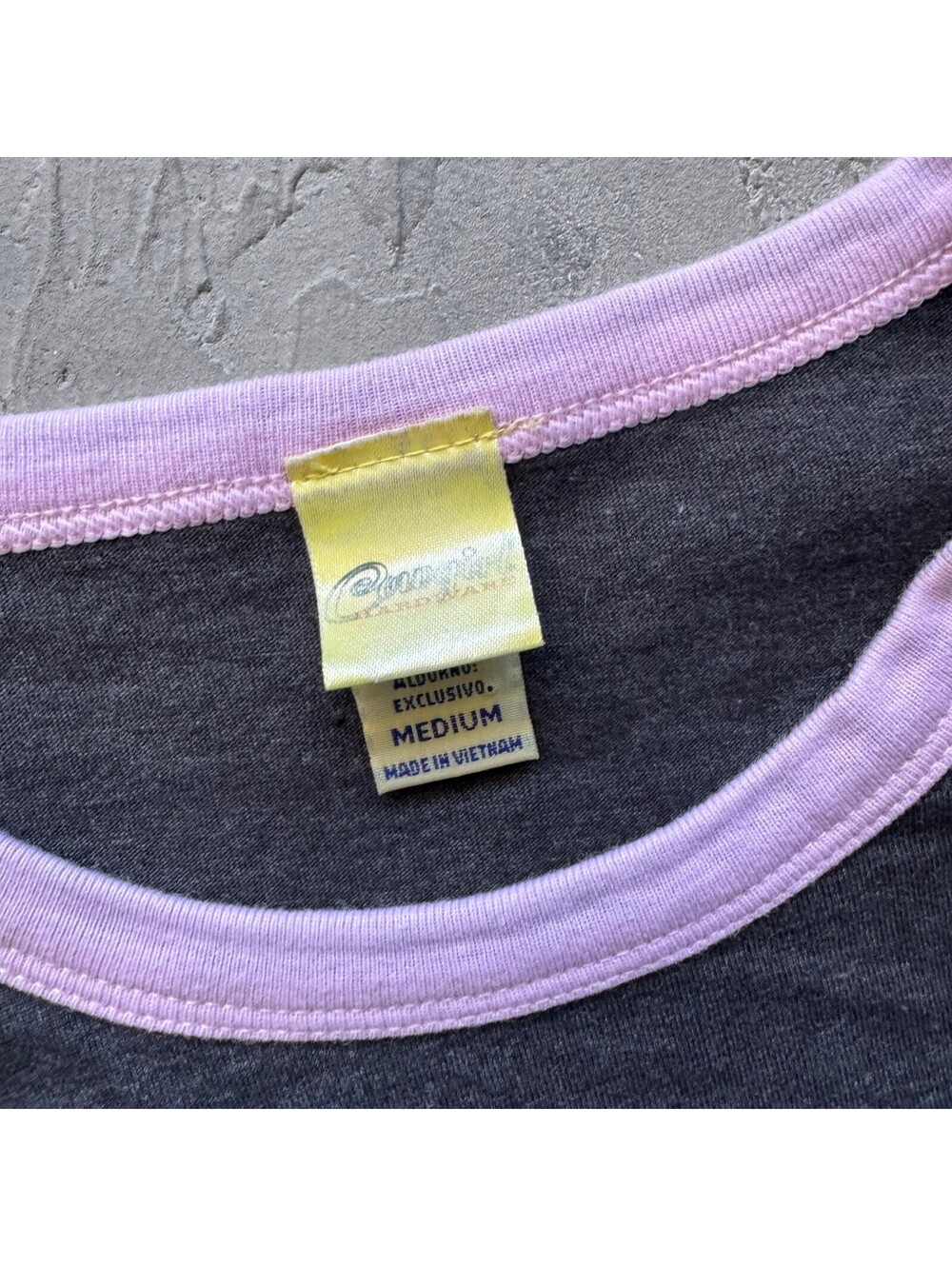 Vintage Y2K Cowgirl Hardware Horse Graphic Layered L/S Gray Pink Tee Size M - Picture 3 of 5